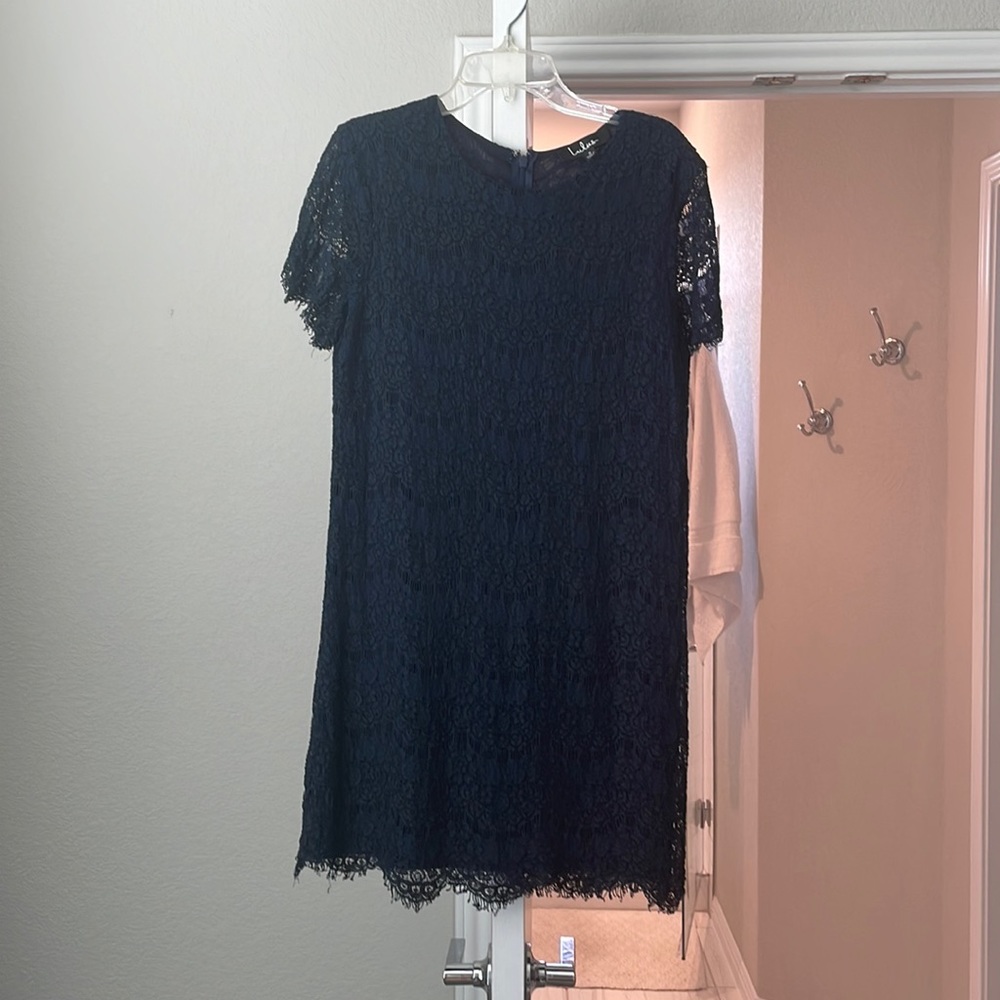 Lulu’s Dark Blue lace dress